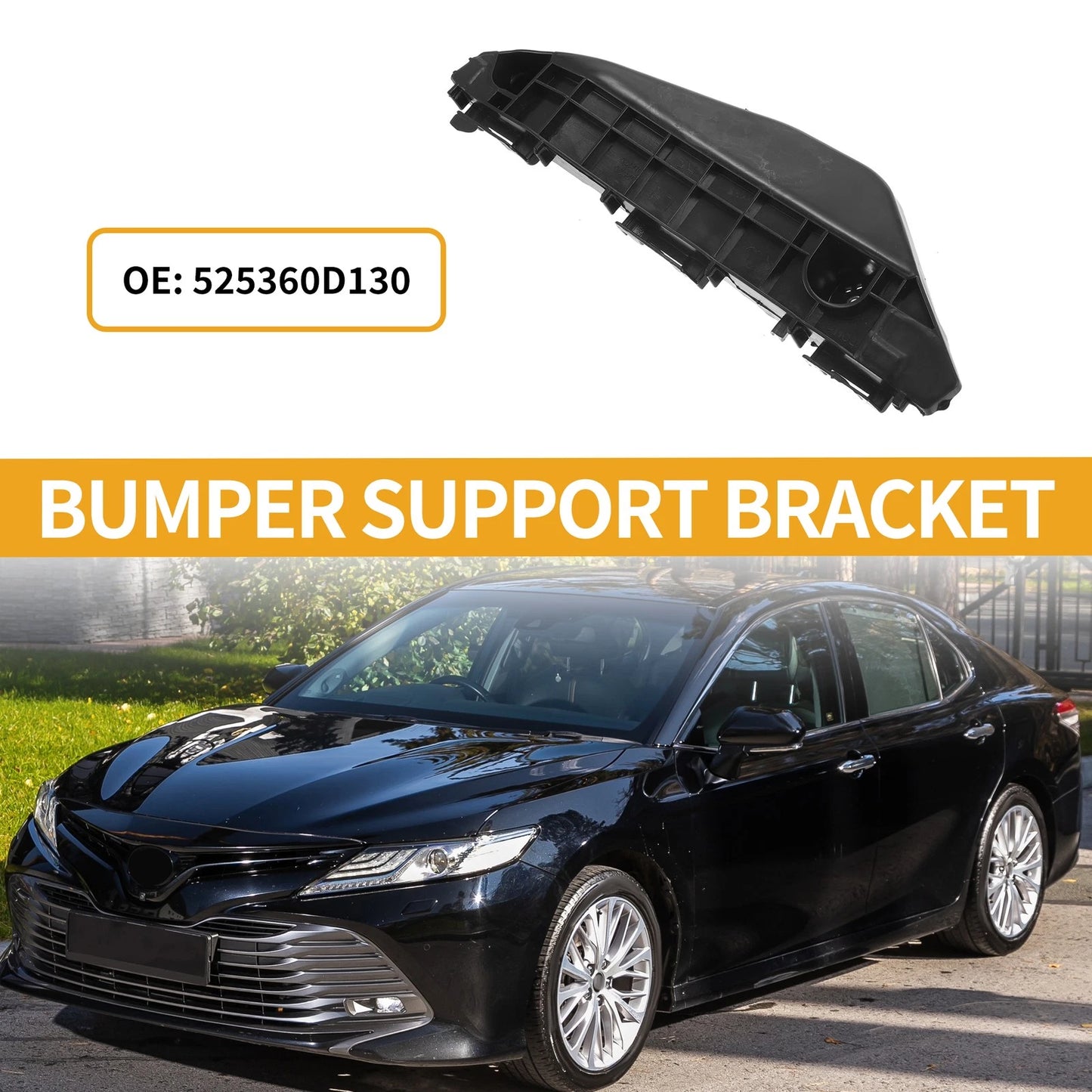 LH Front Bumper Support Bracket for Toyota Yaris Hatchback (2013-2016) 1 Pc