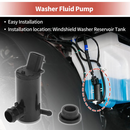 Windshield Washer Pump w/ Grommet for Honda Fit (2007-2020)
