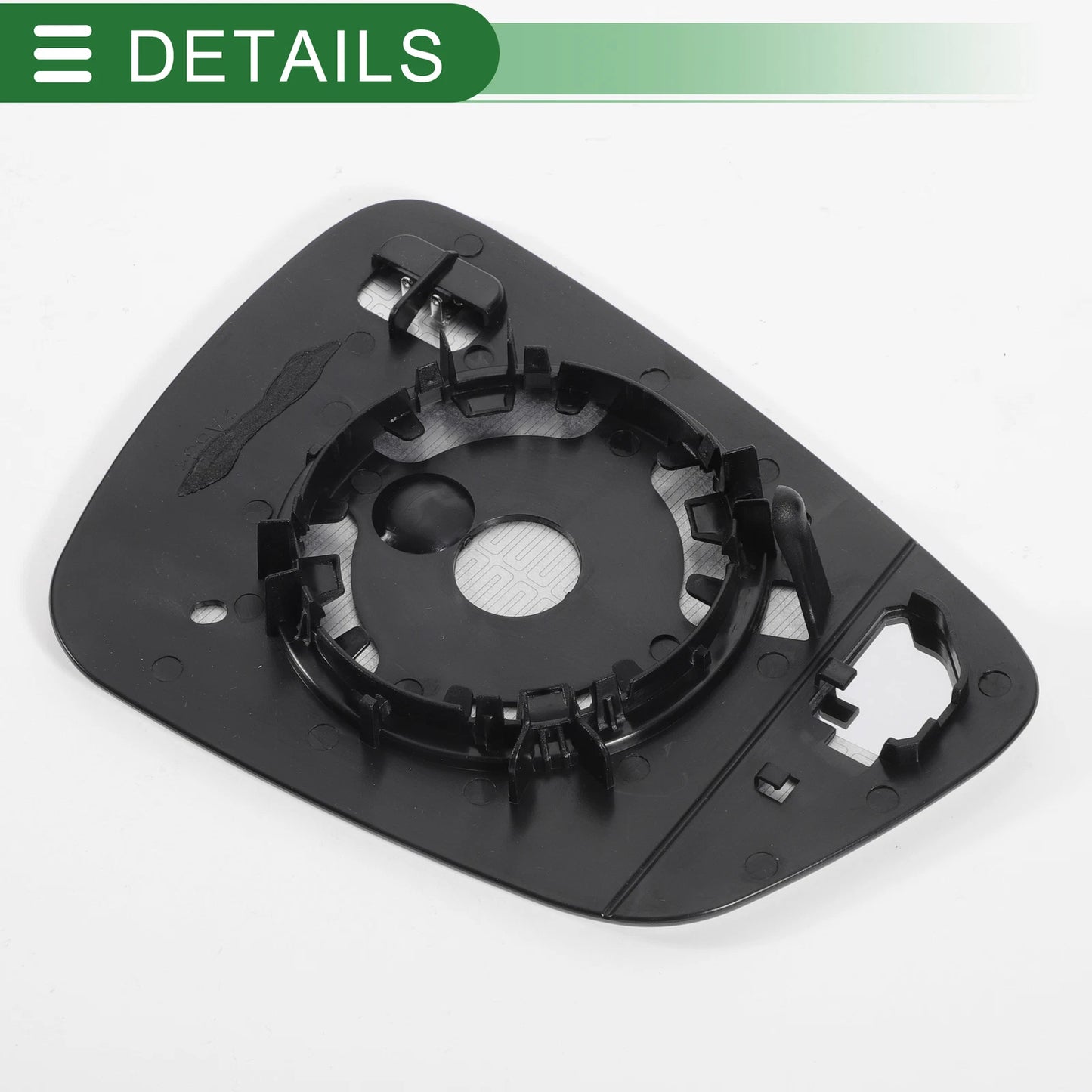 Left Side White Heated Mirror Glass for Ford Kuga (2019-2023)