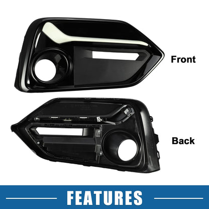 Fog Light Grille Cover Trim Pair for Honda Civic (2020-2021)