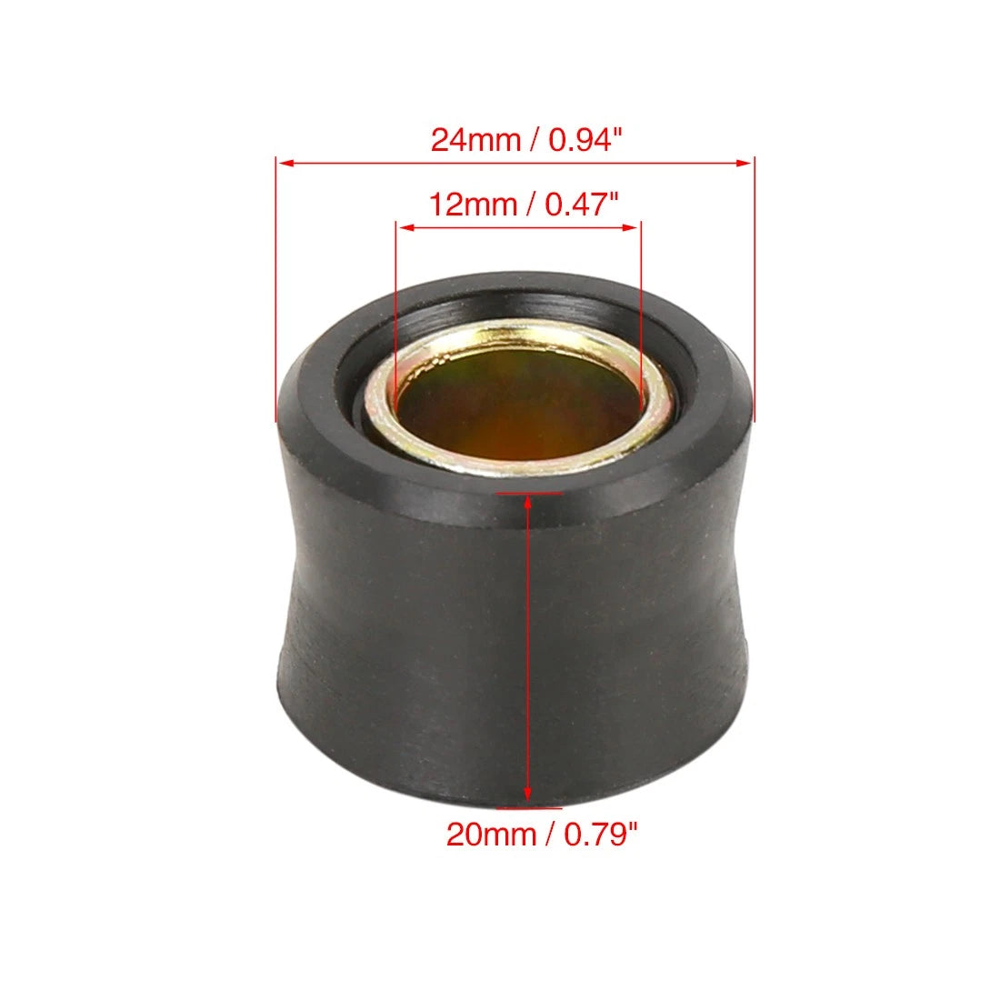 2 x Universal Motorbike 12mm Rear Shock Absorber Rubber Ring Bushing