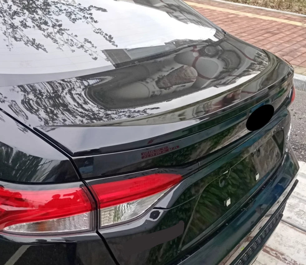 ABS Rear Trunk Spoiler Wing Lip for Toyota Corolla Sedan 2020-2024 Glossy Black