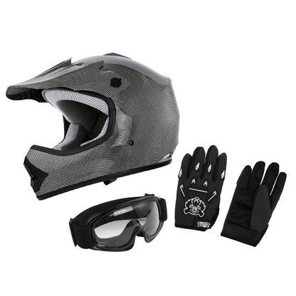 Youth Motorcross Helmet for Motorcycle Size S M L XL DOT Kid Dirt Bikes ATV