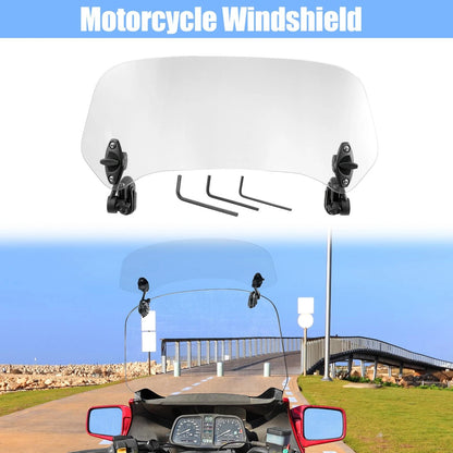 37cm Clear Windshield Extension for Motorcycle