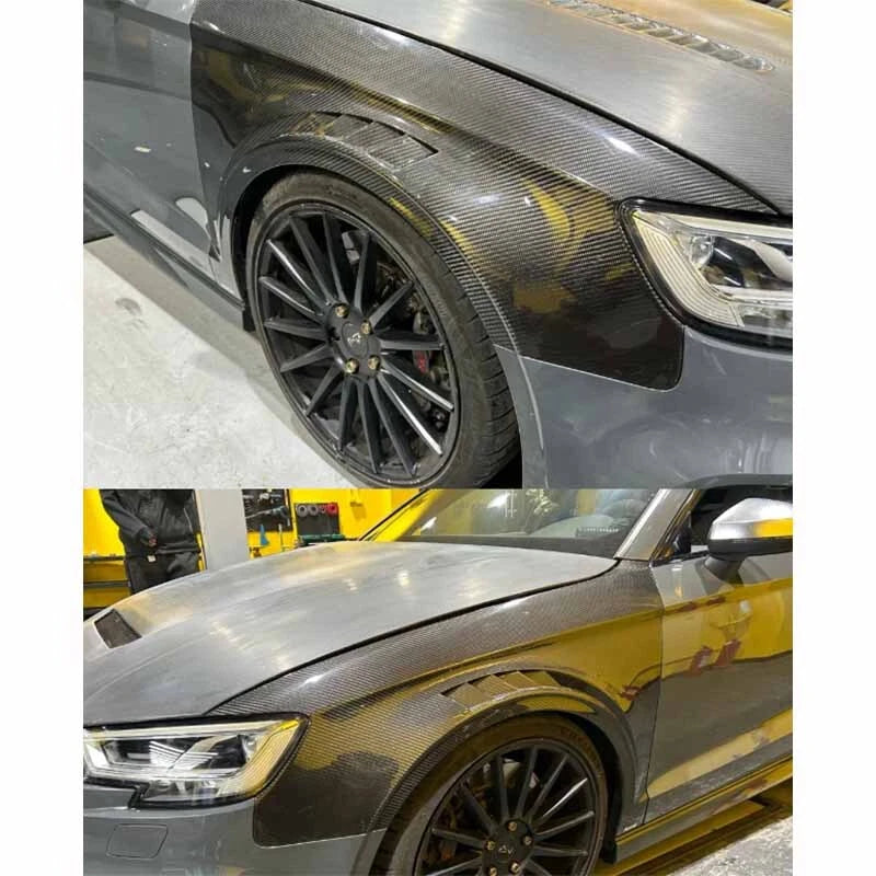 Carbon Fiber Front Fenders for Audi A3 S3 8V LCI 2017-2020
