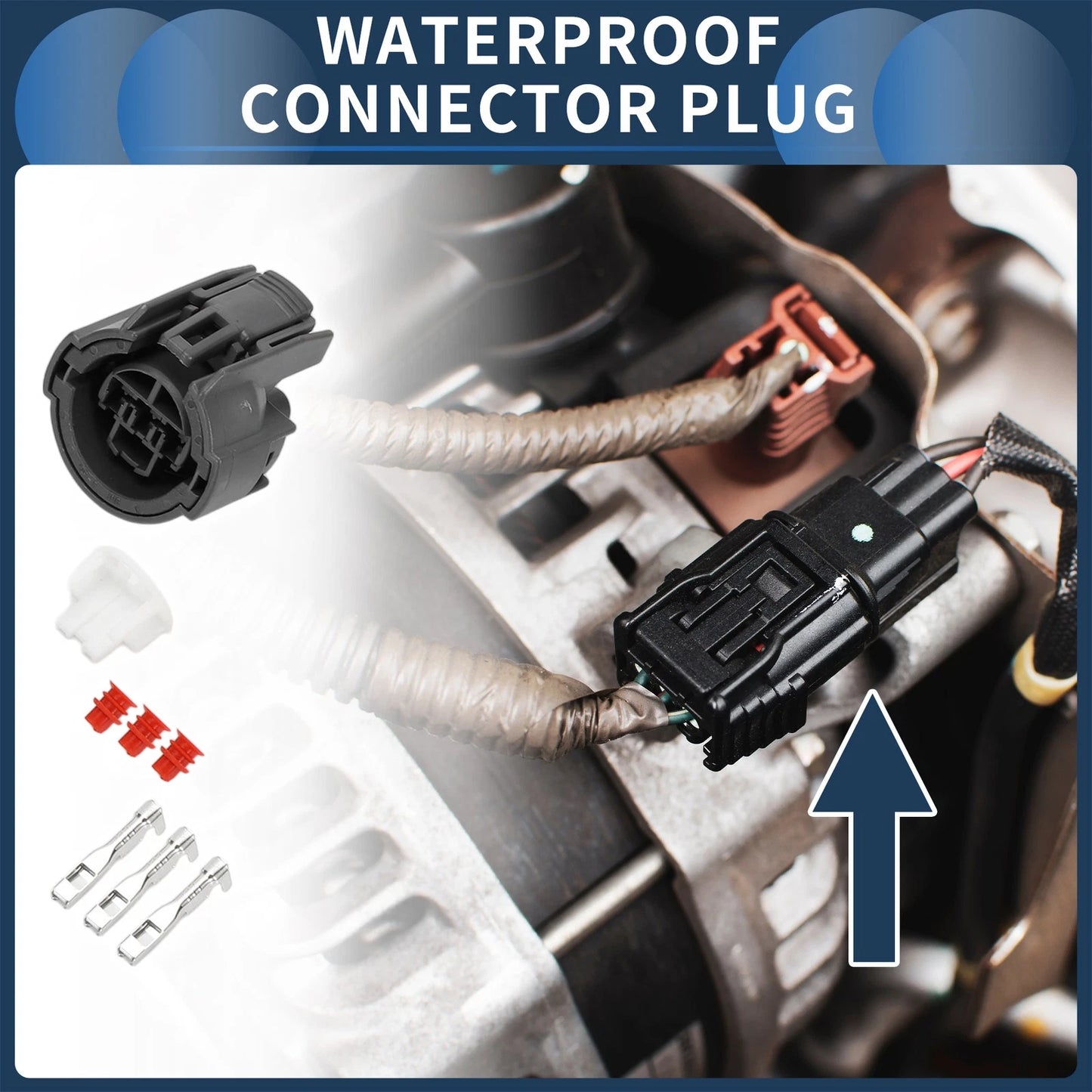 3 Pin Waterproof Connector Plug for Honda Fit CR-V XR-V (2015-2023)