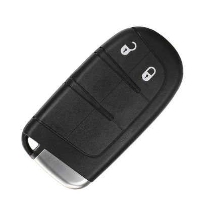 2 x Button Car Key Cover Housing for Jeep Chrysler Dodge (2011-2023)