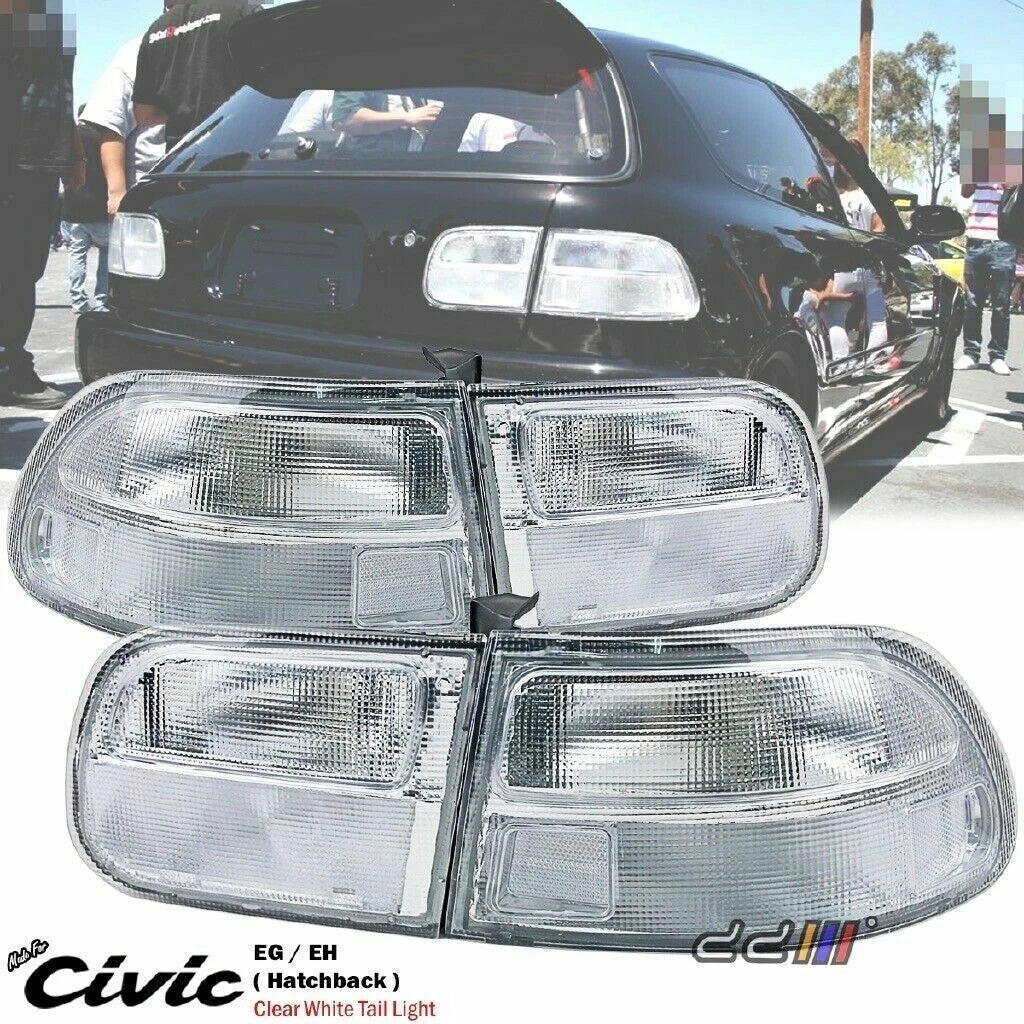 Clear White Rear Tail Light for Honda Civic EG 3DR (1992-1995)