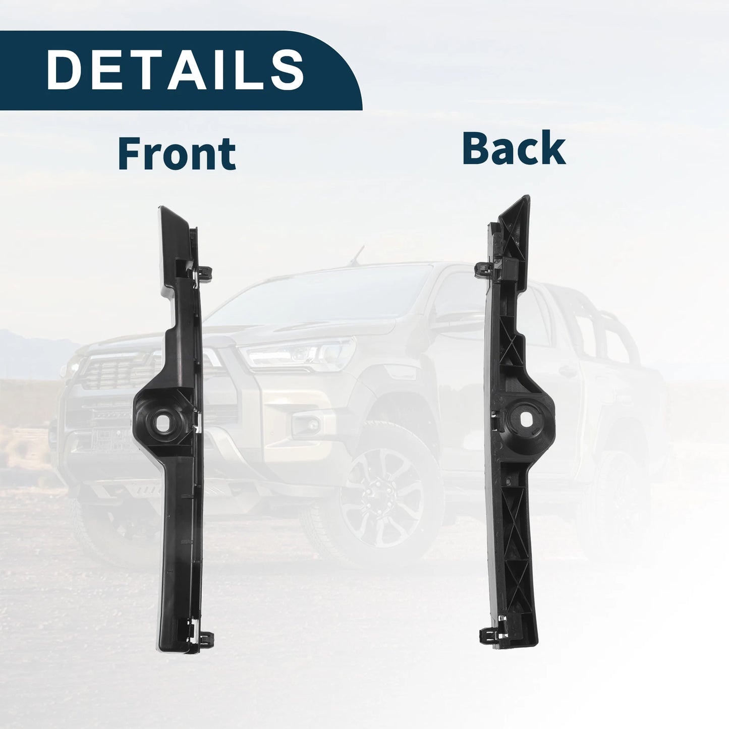 Left Front Bumper Retainer Bracket for Toyota Hilux (2015-2023)