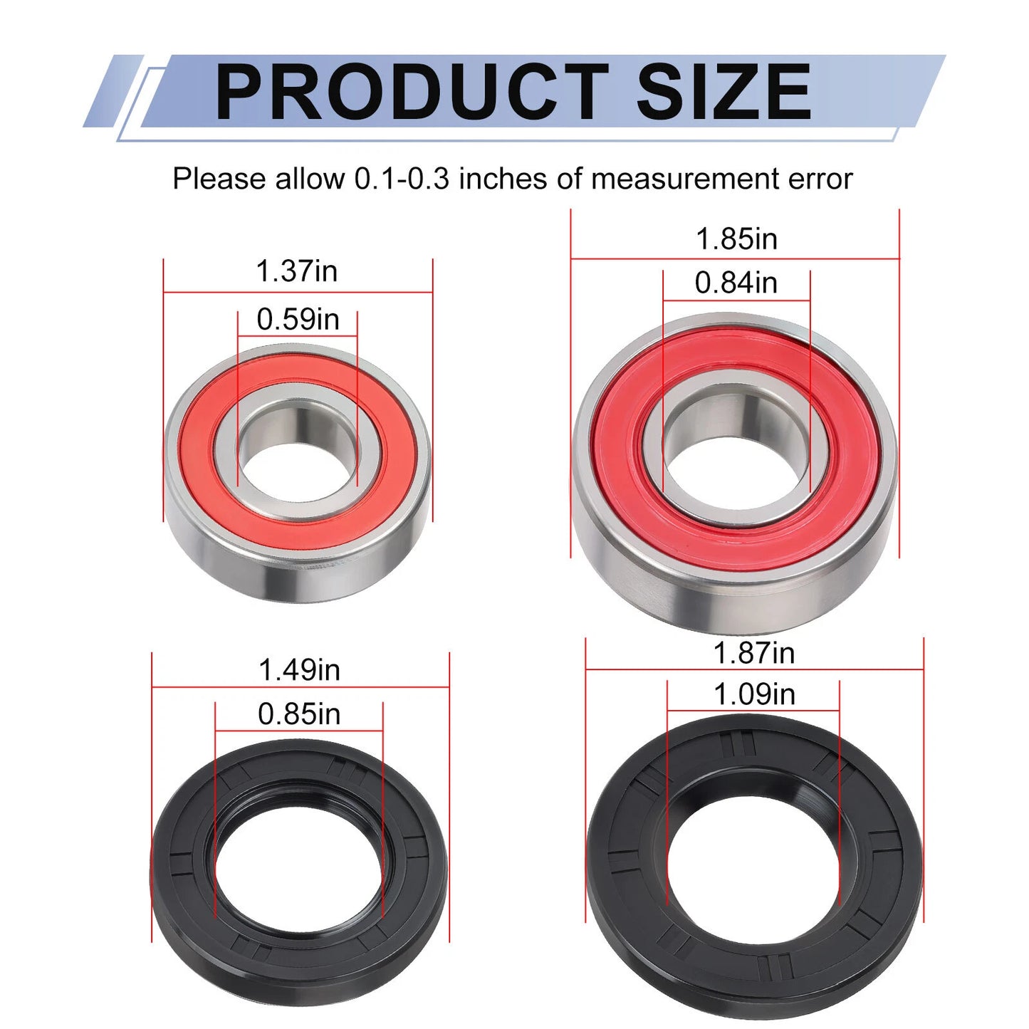 Front Wheel Bearings Seals Kit for Polaris Outlaw 450/500/525 IRS S