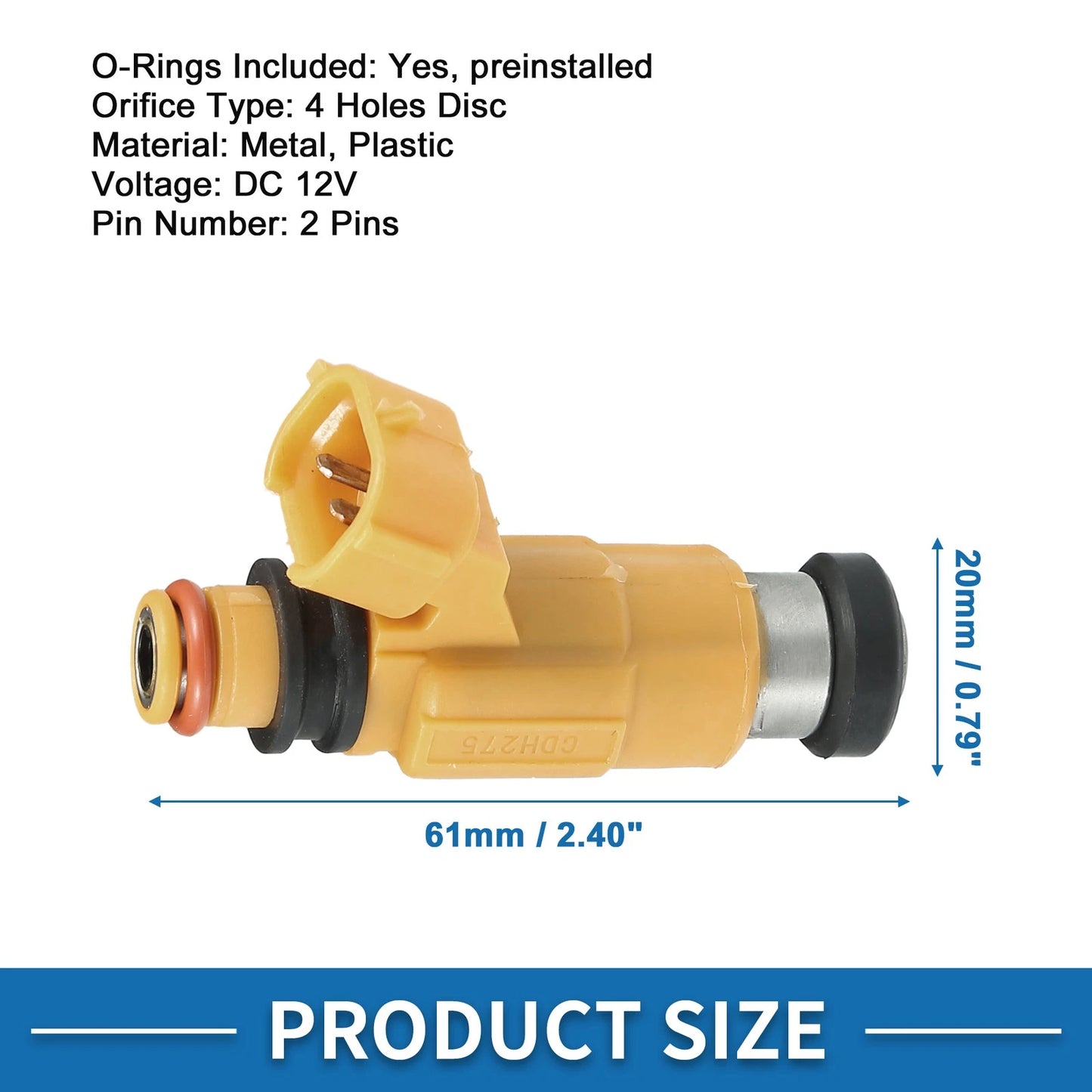 Fuel Injector 1x for Mitsubishi Diamante (1997–2004)