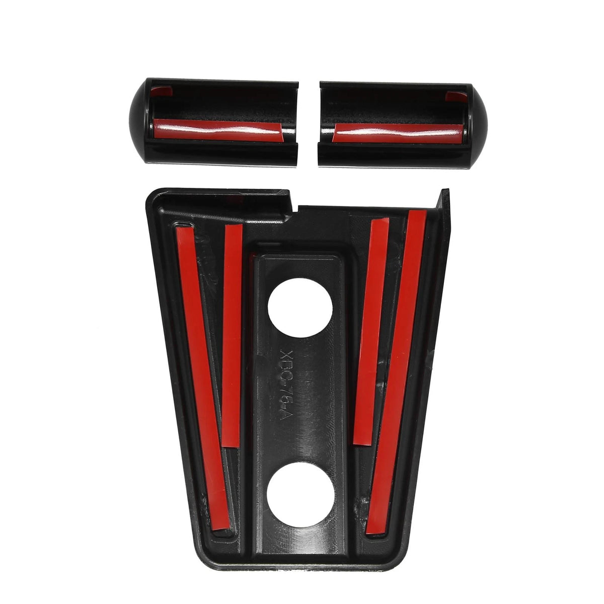 2 x Engine Hood Hinge Covers for Jeep Wrangler 2-Door/4-Door (2007-2018) Black