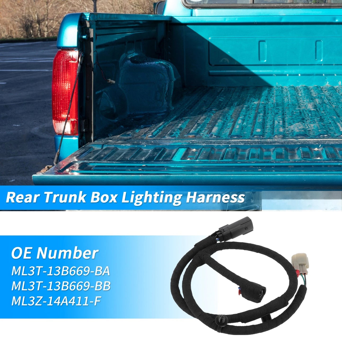 Driver Side Bed Lamp Wiring Harness for Ford F-150 (2015-2023)