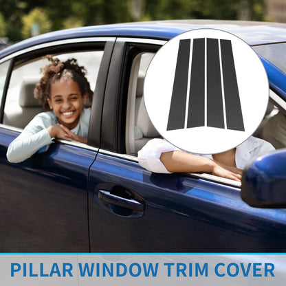 4 Pcs Door Pillar Window Trim for Toyota Highlander (2014-2023)