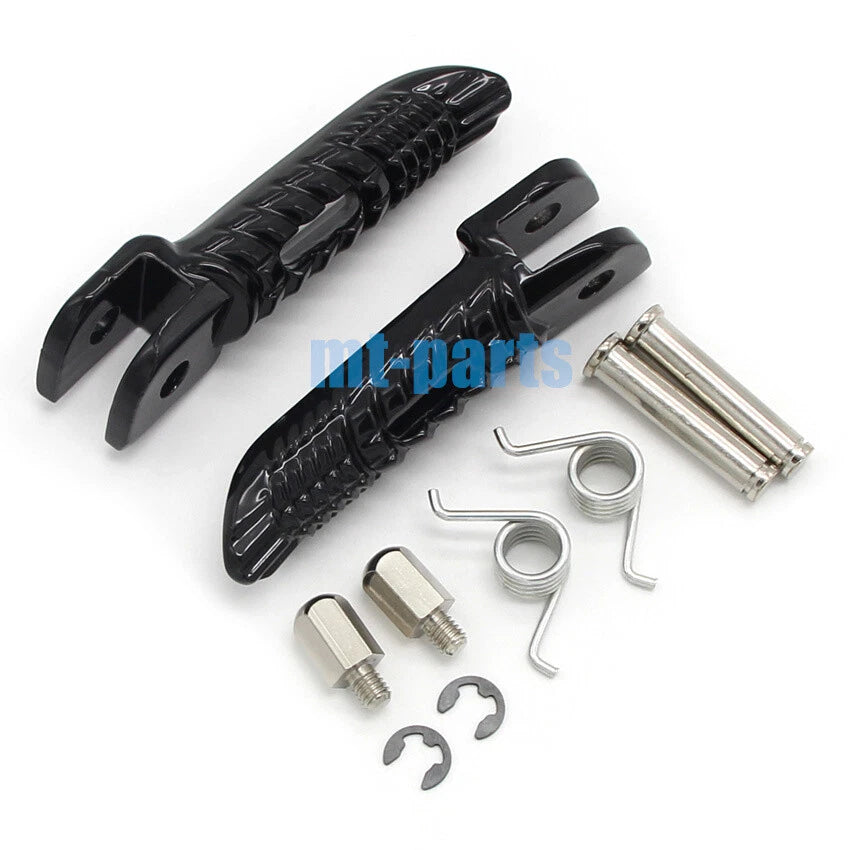 Black Front Footrest Pegs for Suzuki GSX-R1000 GSXR1000 (2005-2018)