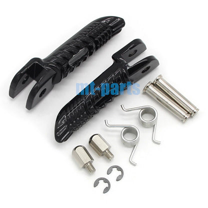 Black Front Footrest Pegs for Suzuki GSX-R1000 GSXR1000 (2005-2018)