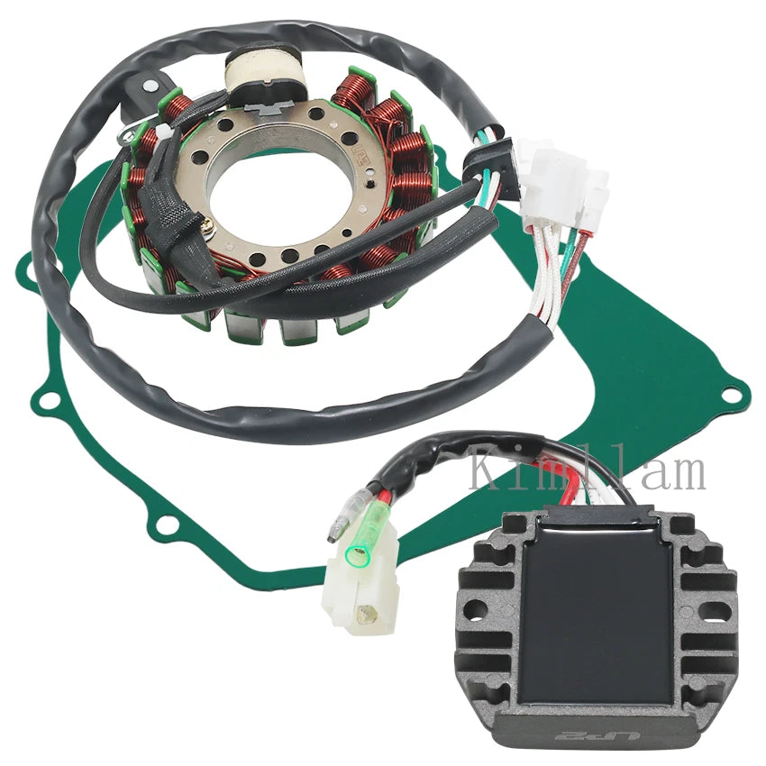 Stator Coil, Regulator Rectifier, Gasket for Yamaha YFM350FW Big Bear 350 (1997)