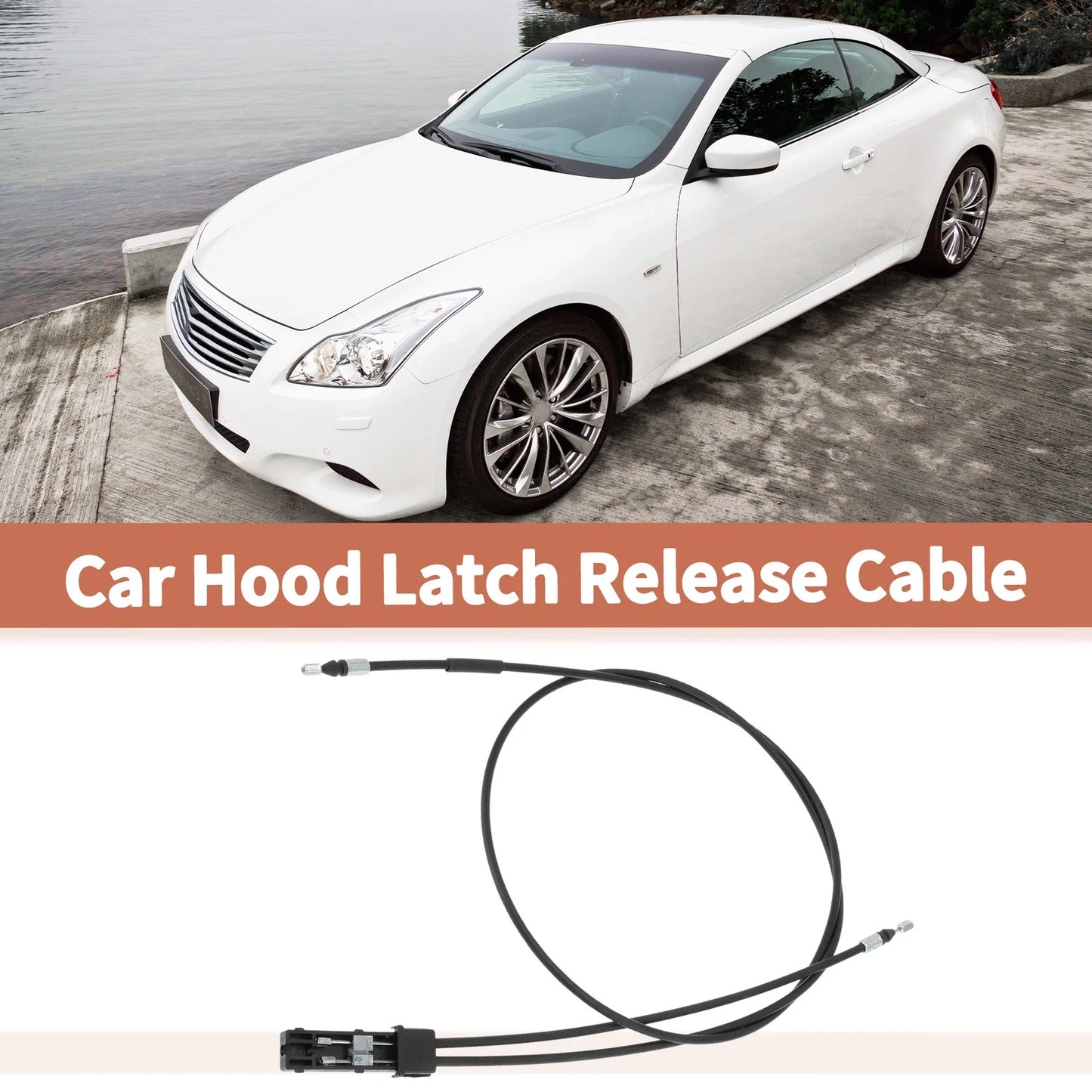 Front Hood Release Cable for Infiniti G37 G25 G60 (2008 - 2015)