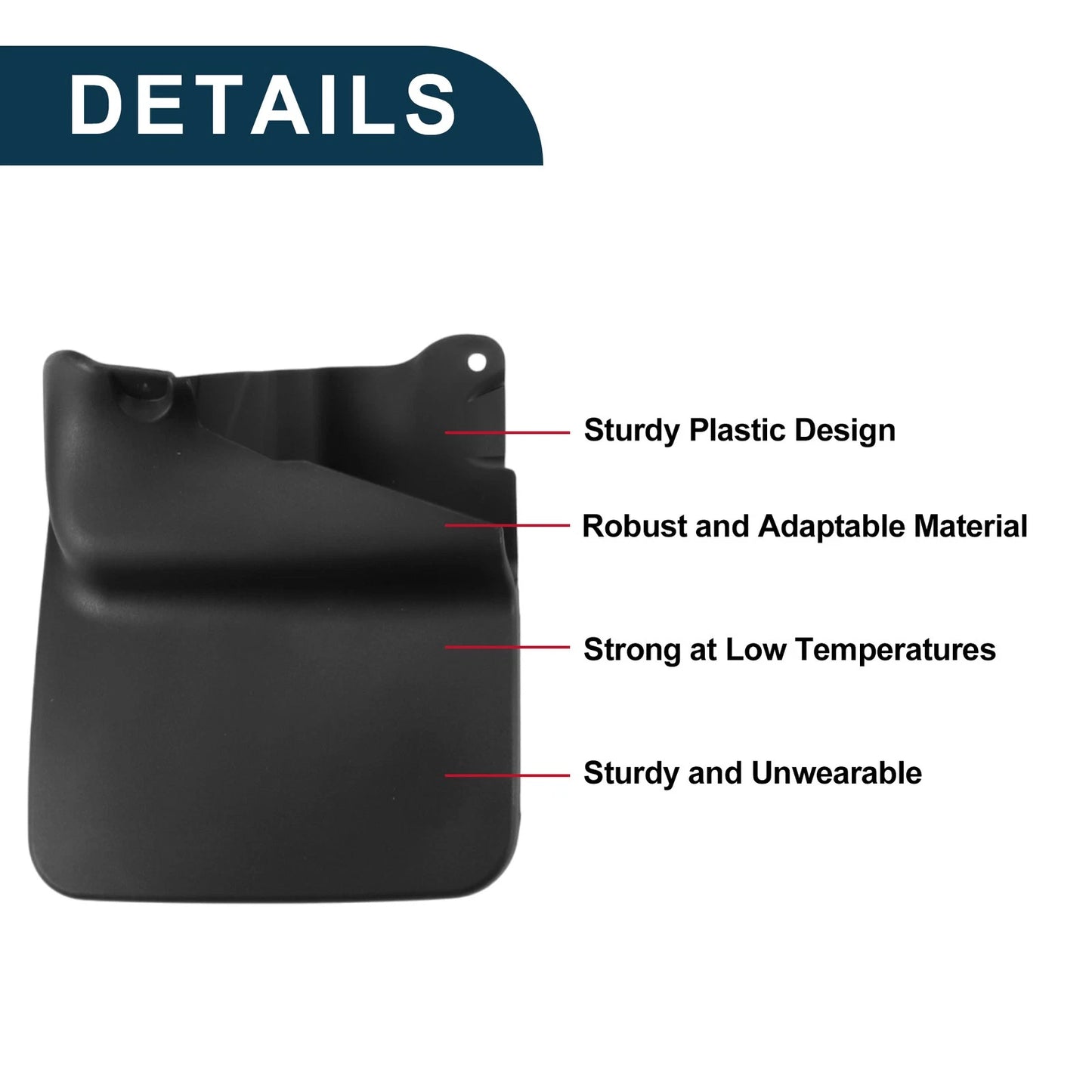 Mud Flaps Splash Guards for Toyota Land Cruiser Prado (1996–2002)