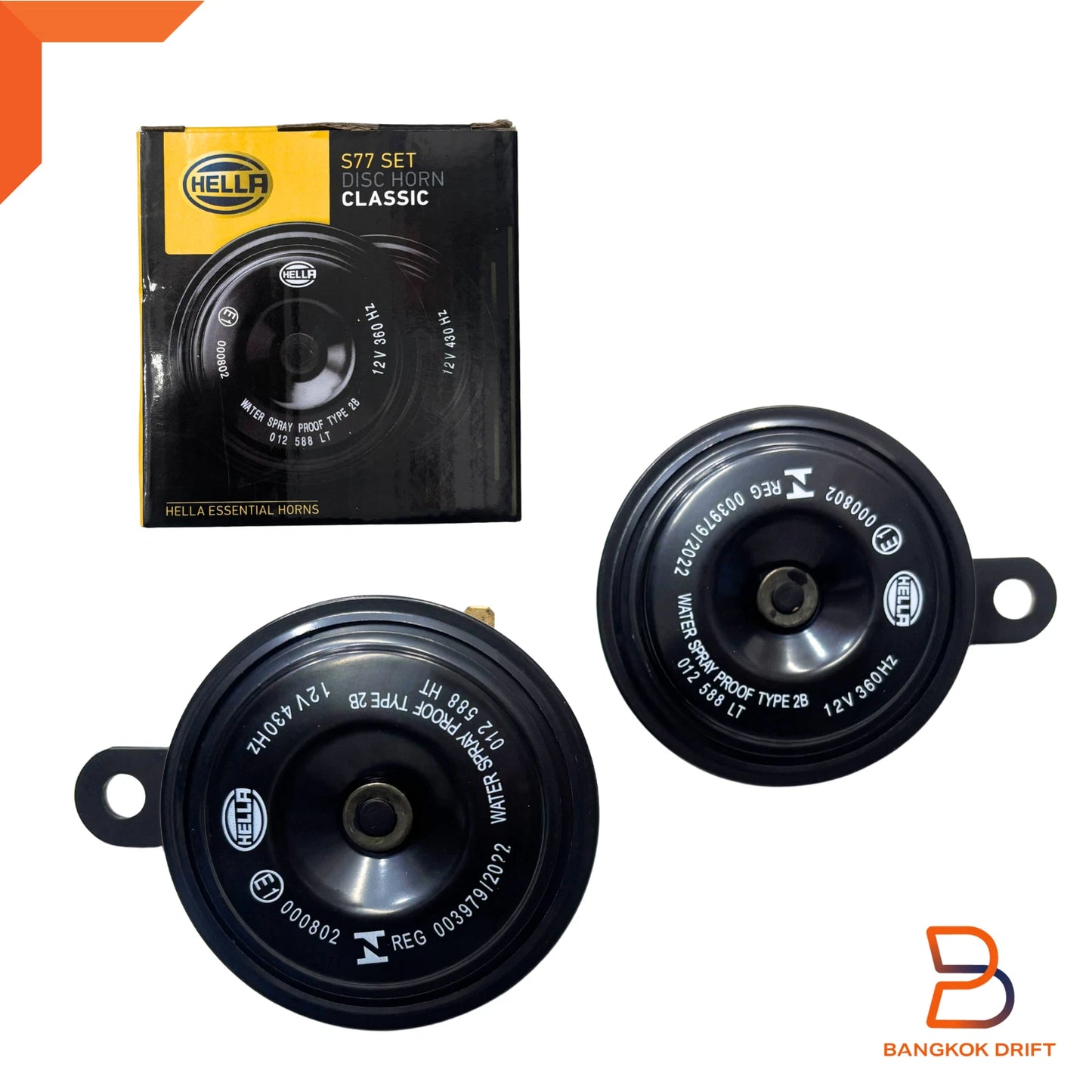 12V Classic Disc Horn 110DB for Bike Car Truck - ECE Certified