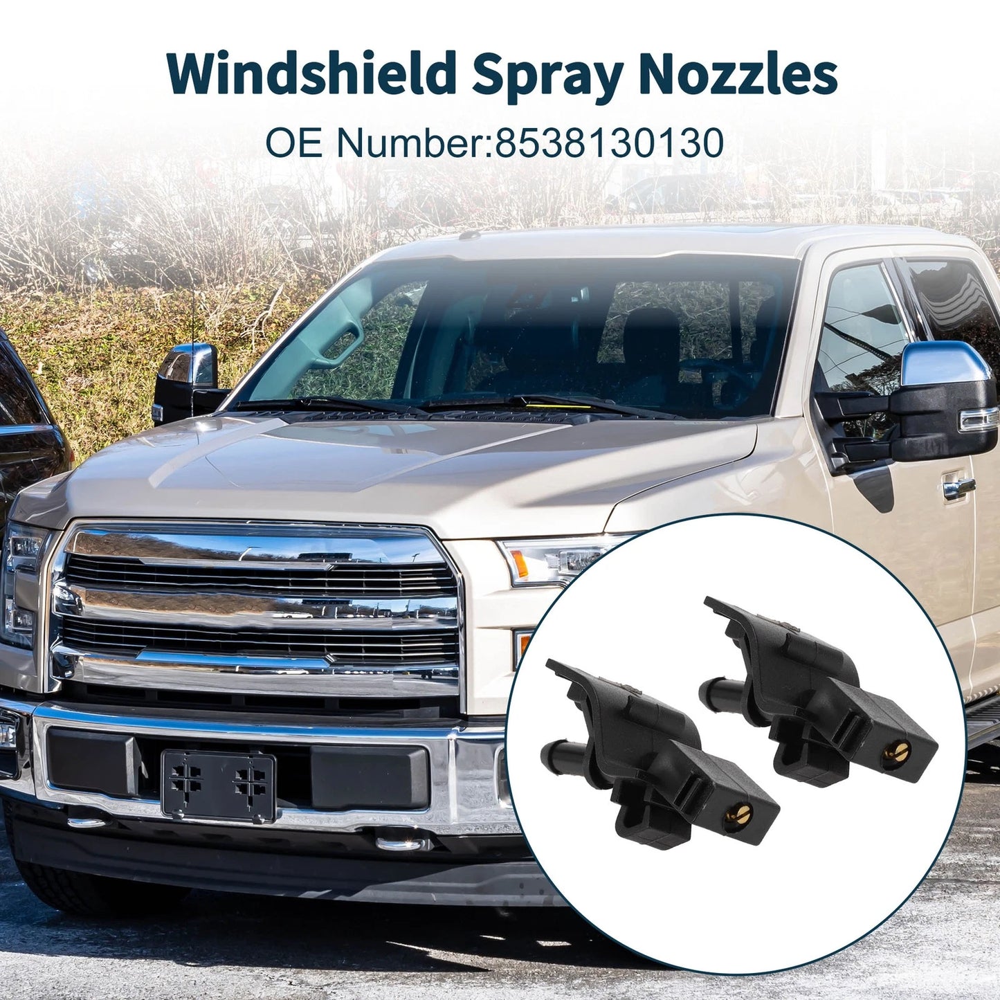 Windshield Washer Nozzle & Fluid Hose for Toyota Camry (2018-2023)