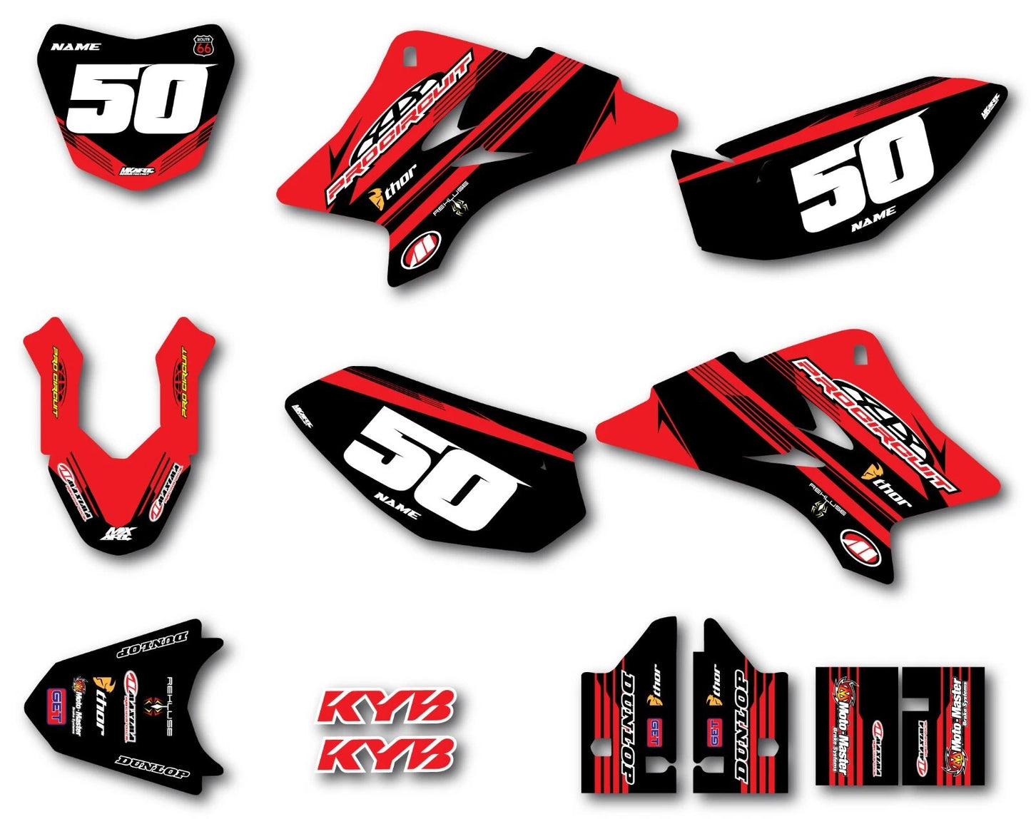 Custom Graphics Decals for Yamaha TTR 50 (2006-2023)