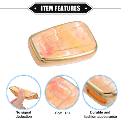 Remote Smart Key Fob Cover Case for Toyota Prius (2006-2022) Orange