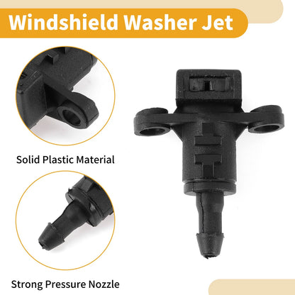 Windshield Washer Nozzles  Black for Kia Ceed, Rio (2011-2018)