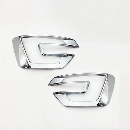 Chrome Front Fog Light Lamp Lid Cover Trim for Ford Explorer (2016-2017) 2 x