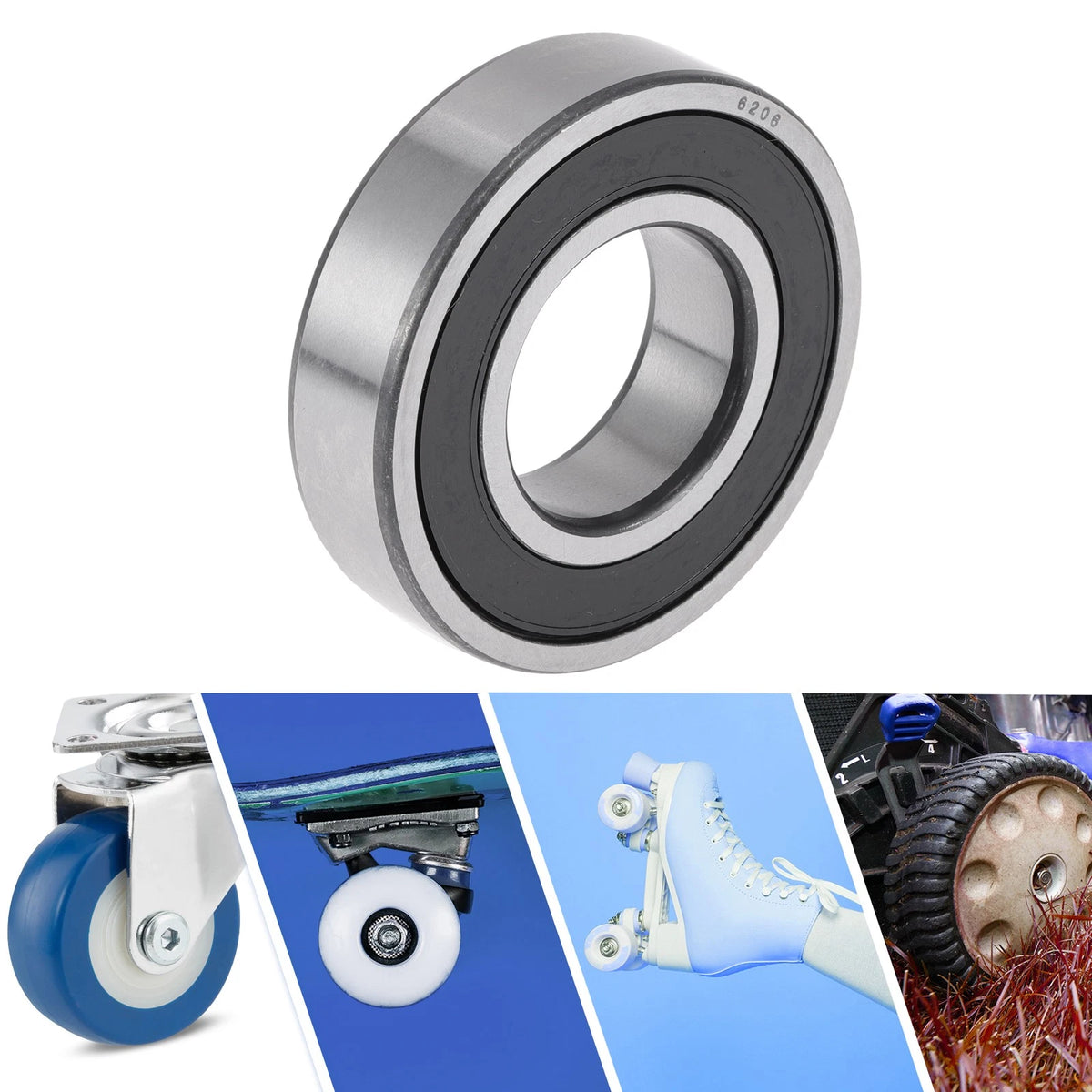 Deep Groove Ball Bearings 30x62x16mm 1 Pc for Scooter Skateboard Wheel