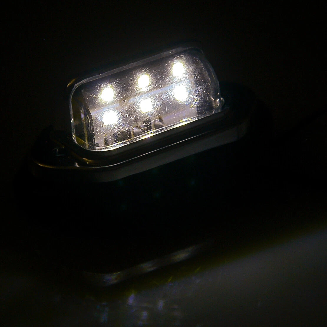 LED License Plate Tag Lights for Marine Boat RV Waterproof Tail Light