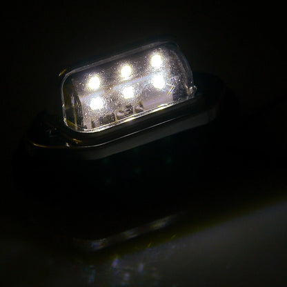 LED License Plate Tag Lights for Marine Boat RV Waterproof Tail Light