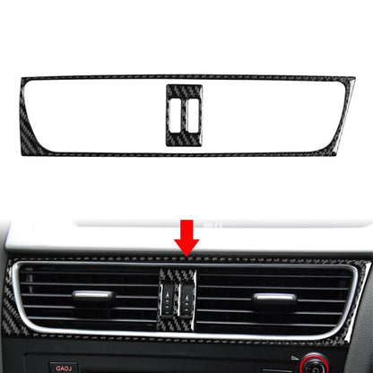Carbon Look Center Air Conditioner Vent Outlet Cover Trim for Audi Q5 (2009-2017)