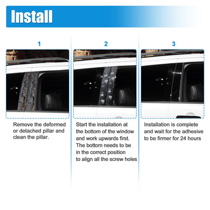 Windshield Pillar Trim for Ford Explorer 2011 (2011) - Left & Right Pair