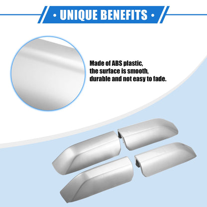 4 x Roof Rack Side Rail End Covers for Toyota 4Runner (2010-2022) Silver Tone
