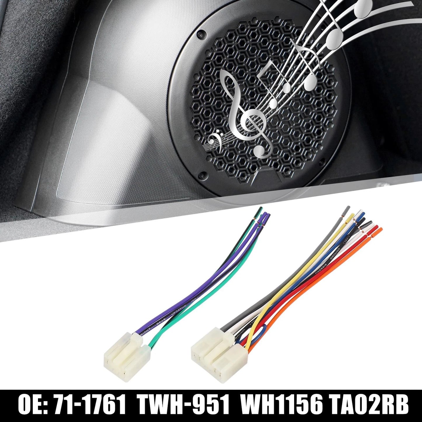 Car CD Player Wiring Harness Radio Adapter for Toyota