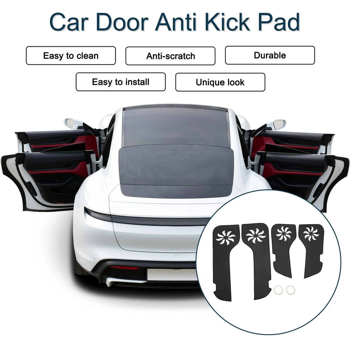 Car Door Anti Kick Pad Protector for Toyota Land Cruiser (2010-2012)