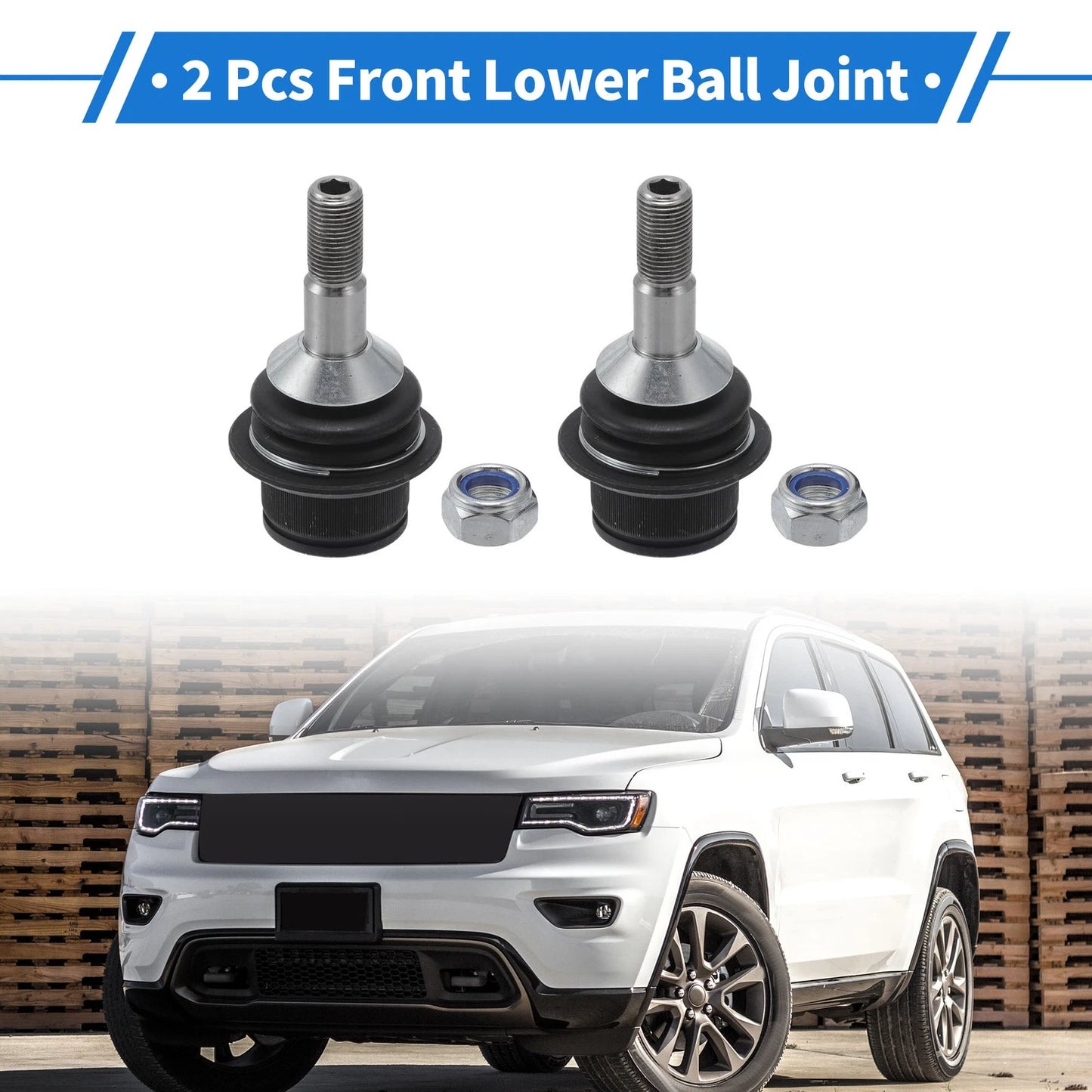 2 x Front Lower Ball Joints for Jeep Grand Cherokee (2011-2021)