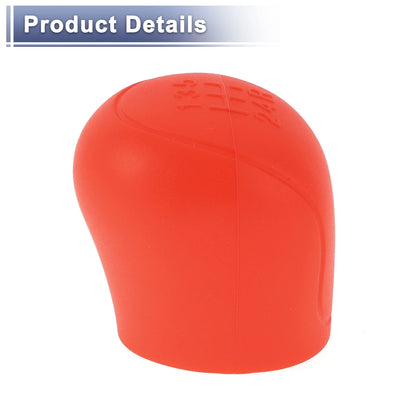 Red Silicone 5-Gear Manual Gear Shift Knob Cover for Ford C-Max (07-21)
