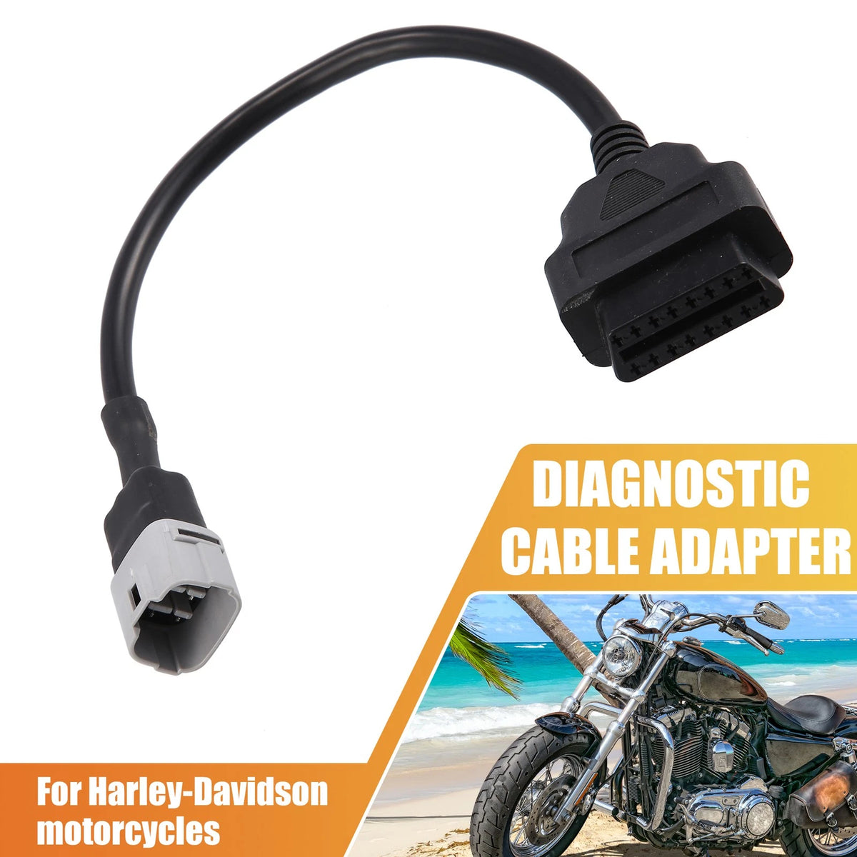 6 Pin to OBDII Diagnostic Cable Cord 34.5cm 1.13ft for Suzuki
