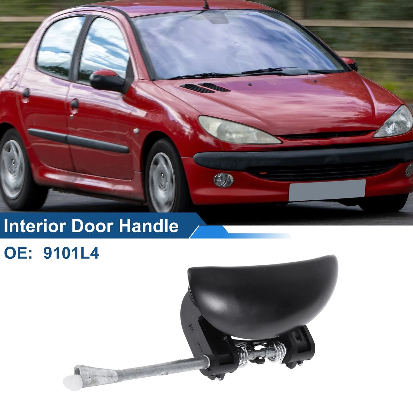 Rear Left Passenger Side Door Handle for Peugeot 206 (1998-2009)