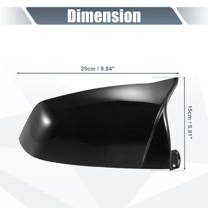 Rearview Mirror Cover Cap Gloss Black for BMW 5 6 7 Series (2009-2017)
