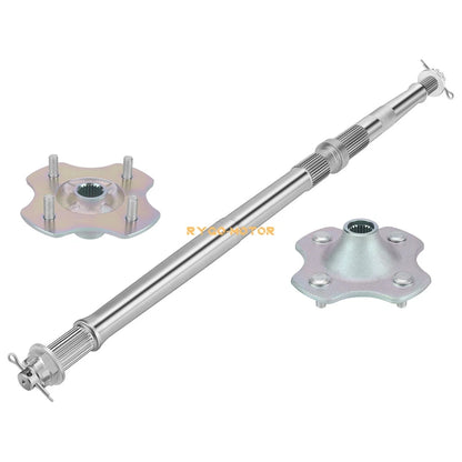 Pair Rear Wheel Axle & Hubs for Honda Recon 250 TRX250TM TRX250TE (1997–2024)