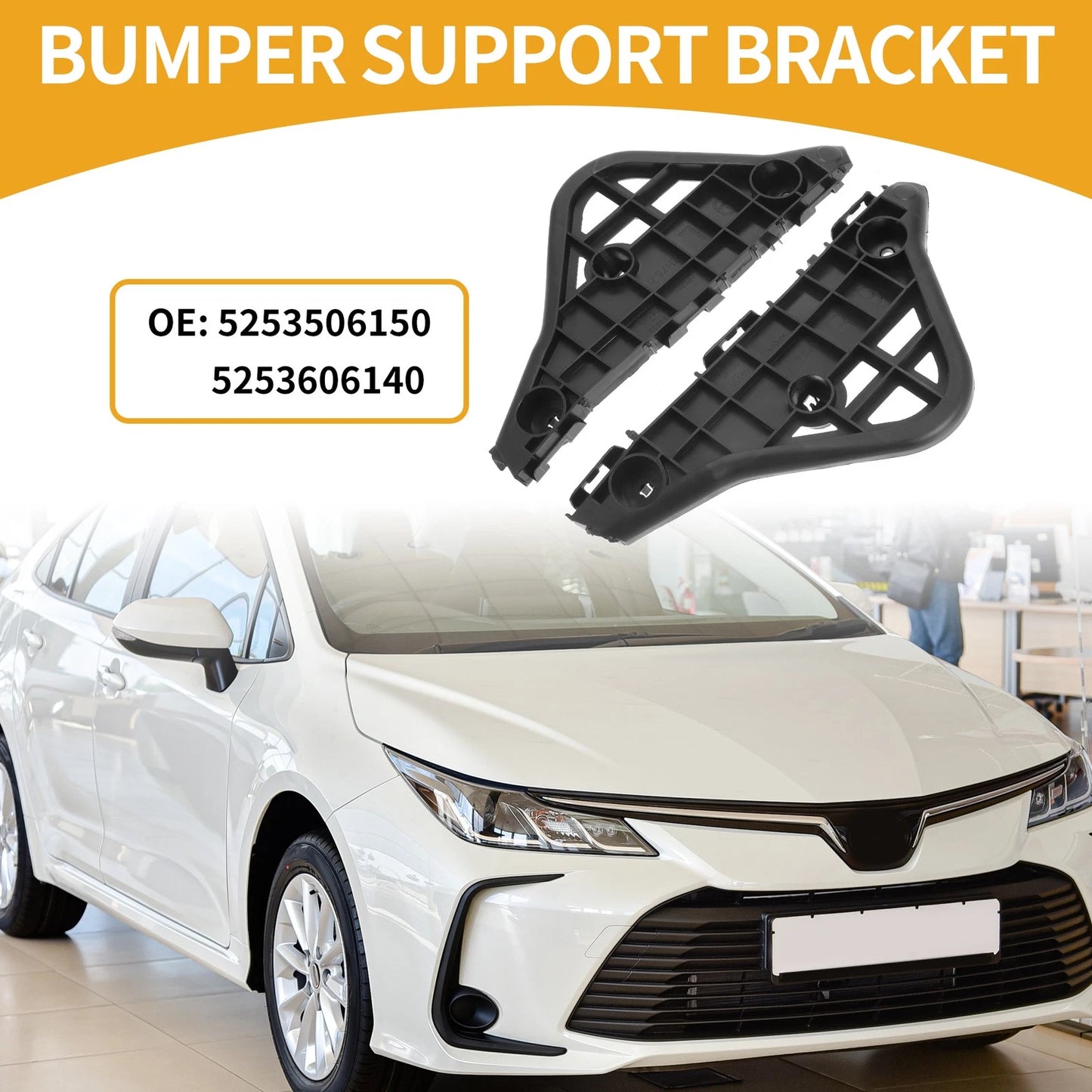 LH/RH Front Bumper Bracket 1 Pair for Toyota Camry Aurion (2012–2014)