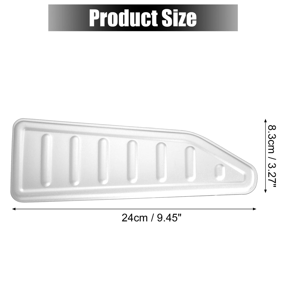 Foot Rest Pedal Pad Cover for Jeep Renegade (2015-2020) Silver Tone