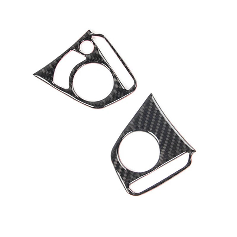 Carbon Fiber Steering Wheel Remote Control Button Trim fit for CIVIC X