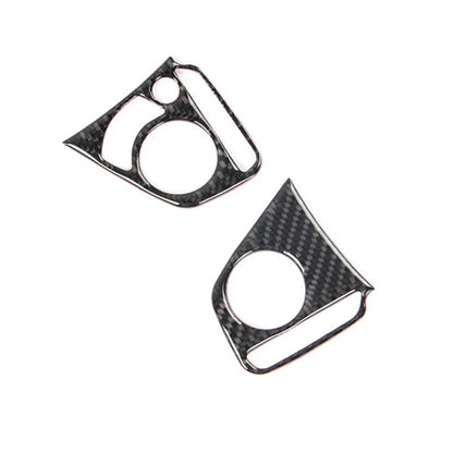 Carbon Fiber Steering Wheel Remote Control Button Trim fit for CIVIC X