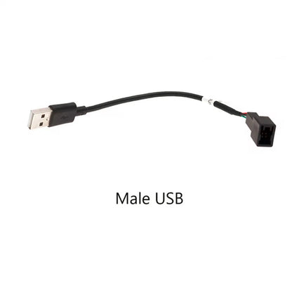4 PIN USB Plug CD Radio Player Cable Connector Adapter for Mitsubishi Pajero