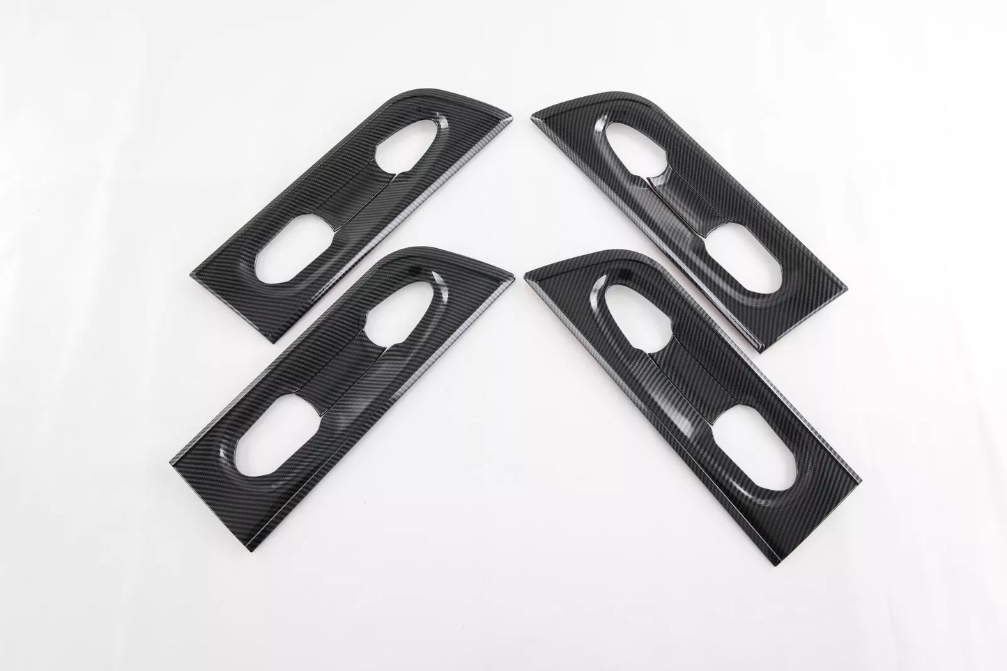 Carbon Fiber Door Handle Bowl Cover Trim for Toyota Sienna (2021-2023)