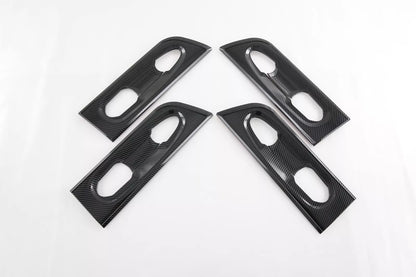 Carbon Fiber Door Handle Bowl Cover Trim for Toyota Sienna (2021-2023)